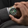 Thumbnail Image 2 of Lorus Men's 45mm Green Dial Chronograph Two Tone Bracelet Watch