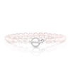 Thumbnail Image 1 of Sterling Silver Rose Quartz Beaded T-Bar Bracelet