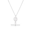 Thumbnail Image 0 of Sterling Silver Anchor T-Bar Pendant Necklace