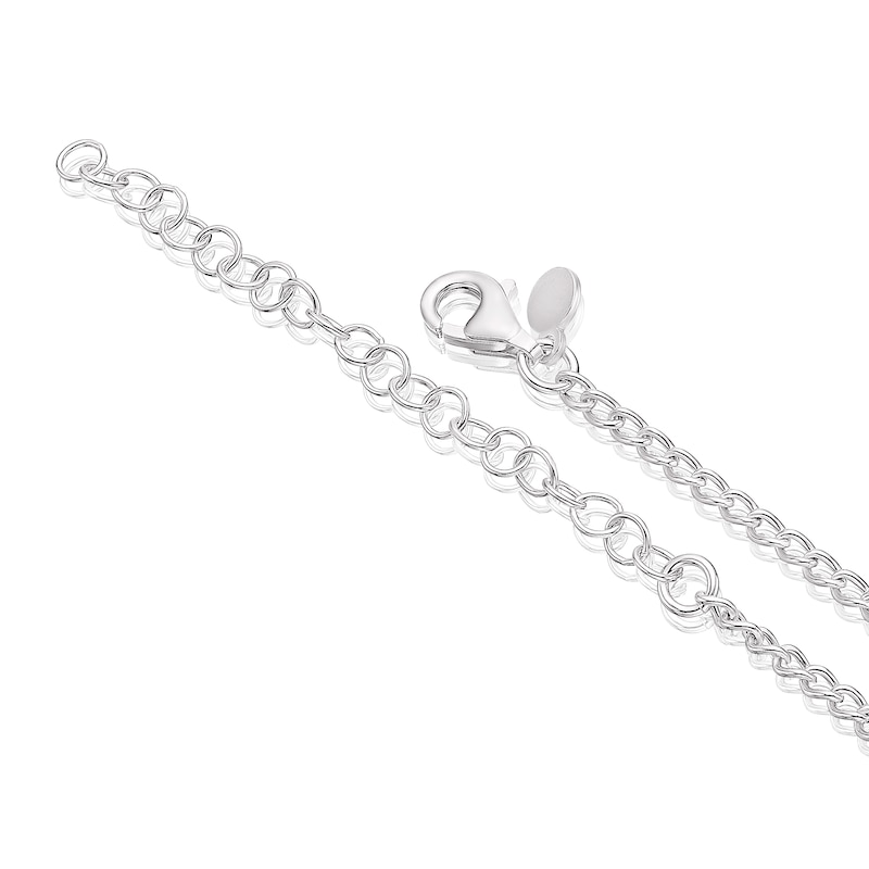 Sterling Silver Anchor T-Bar Pendant Necklace