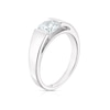 Thumbnail Image 2 of Sterling Silver Cubic Zirconia Open Centre Stone Ring Size L