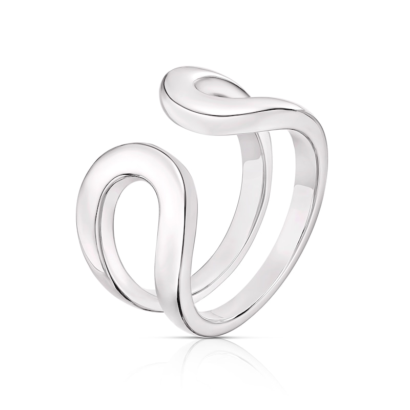 Main Image 2 of Sterling Silver Chunky Open Wrap Ring Size L