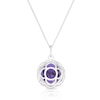 Thumbnail Image 3 of Purple Crown Chakra Sterling Silver Pendant Necklace