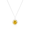 Thumbnail Image 0 of Golden Solar Plexus Chakra Sterling Silver Pendant Necklace