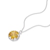 Thumbnail Image 1 of Golden Solar Plexus Chakra Sterling Silver Pendant Necklace
