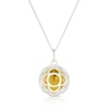 Thumbnail Image 3 of Golden Solar Plexus Chakra Sterling Silver Pendant Necklace