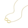 Thumbnail Image 1 of 9ct Yellow Gold Infinity Pendant Choker Necklace
