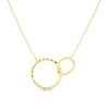 Thumbnail Image 0 of 9ct Yellow Gold Double Circle Choker Necklace