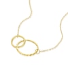 Thumbnail Image 1 of 9ct Yellow Gold Double Circle Choker Necklace