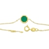 Thumbnail Image 3 of 9ct Yellow Gold Octagonal Malachite Pendant Bracelet