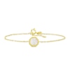 Thumbnail Image 0 of 9ct Yellow Gold Mother Of Pearl Octagonal Pendant Bracelet
