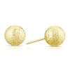 Thumbnail Image 1 of 9ct Yellow Gold Diamond Cut 8mm Ball Stud Earrings