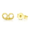 Thumbnail Image 2 of 9ct Yellow Gold Diamond Cut 8mm Ball Stud Earrings