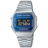 Thumbnail Image 0 of Casio Vintage Collection A168WEM-2BEF Blue Digital Dial Stainless Steel Bracelet Watch