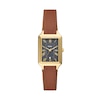 Thumbnail Image 0 of Fossil Raquel Ladies' Black Rectangular Dial Brown Leather Strap Watch