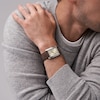 Thumbnail Image 4 of Fossil Carraway Men's Cream Dial With Brown Leather Strap Watch