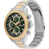 Thumbnail Image 2 of Tommy Hilfiger Men's Green Dial Two Tone Bracelet Watch