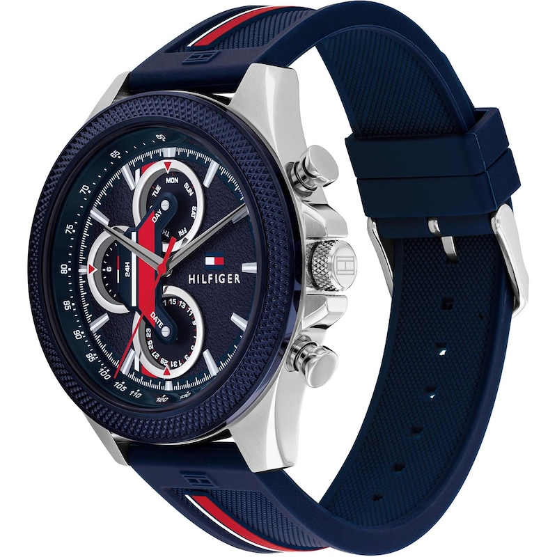 Main Image 2 of Tommy Hilfiger Men's Blue Dial Silicone Strap Watch