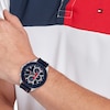 Thumbnail Image 4 of Tommy Hilfiger Men's Blue Dial Silicone Strap Watch