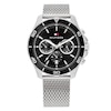 Thumbnail Image 0 of Tommy Hilfiger Men's Black Chronograph Dial Stainless Steel Mesh Bracelet Watch