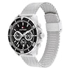 Thumbnail Image 1 of Tommy Hilfiger Men's Black Chronograph Dial Stainless Steel Mesh Bracelet Watch