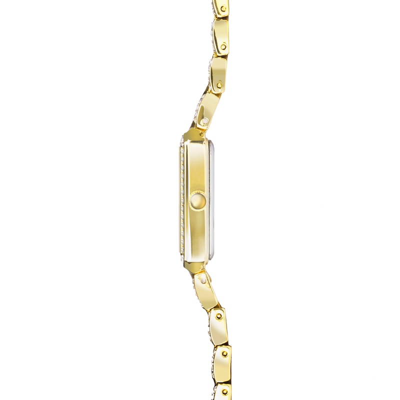 Sekonda Sparkle Ladies' Champagne Dial Blue Detail Gold Tone Bracelet Watch