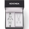 Thumbnail Image 1 of Sekonda Ladies' Stone Set Silver Tone Necklace, Earrings & Watch Gift Set