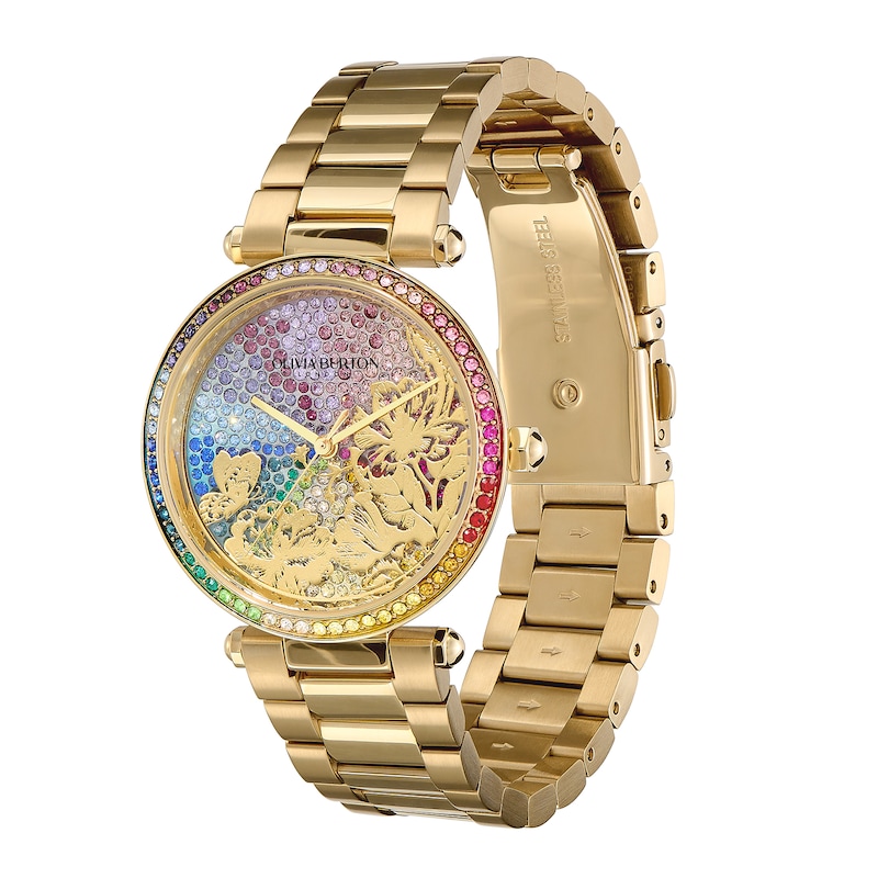 Main Image 2 of Olivia Burton Kaleido Bloom Ladies' Rainbow Dial Gold-Tone Stainless Steel Bracelet Watch