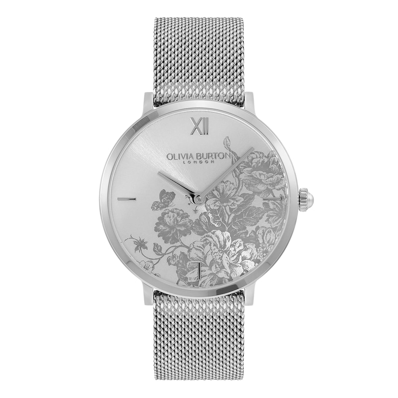 Main Image 1 of Olivia Burton Floral Blooms Ladies' Stainlesss Steel Mesh Bracelet Watch