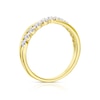 Thumbnail Image 2 of 9ct Yellow Gold 0.20ct Diamond Twist Eternity Ring