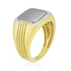Thumbnail Image 1 of Men's Sterling Silver & 18ct Gold Plated Vermeil Diamond Signet Ring