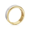 Thumbnail Image 2 of Men's Sterling Silver & 18ct Gold Plated Vermeil Chrome Detail Ring