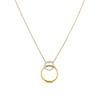 Thumbnail Image 1 of Sterling Silver Diamond Double Circle Pendant