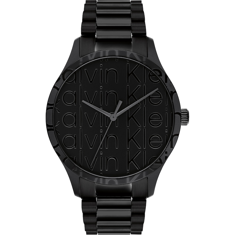 Main Image 1 of Calvin Klein Black Logo Dial & Black Stainless Steel Bracelet Watch