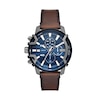Thumbnail Image 0 of Diesel Griffed Men's Chronograph Blue Dial & Brown Leather Strap Watch