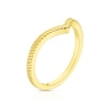 Thumbnail Image 1 of 9ct Yellow Gold Textured Pattern Wishbone Ring