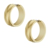 Thumbnail Image 2 of Fossil Harlow Ladies' Gold Tone Patterned Hoop Earrings