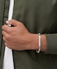 Thumbnail Image 3 of Fossil Harlow Men's Stainless Steel Paper link ID Chain Bracelet