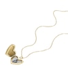 Thumbnail Image 2 of Fossil Ladies' White Heart Pendant Gold Tone Spiga Chain Necklace