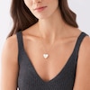 Thumbnail Image 3 of Fossil Ladies' White Heart Pendant Gold Tone Spiga Chain Necklace