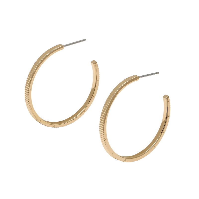 Olivia Burton Classic Ladies' Linear Gold Tone Hoop Earrings