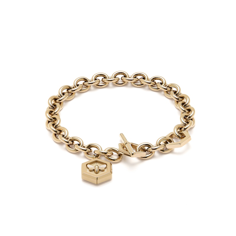 Main Image 2 of Olivia Burton Minima Bee Ladies' Gold IP Toggle Bracelet