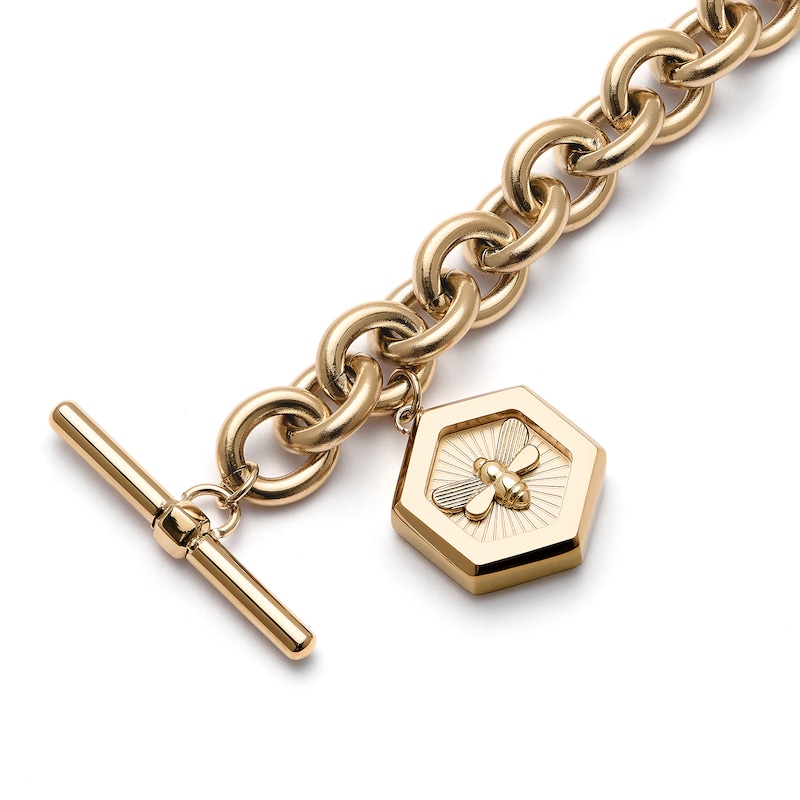 Main Image 4 of Olivia Burton Minima Bee Ladies' Gold IP Toggle Bracelet