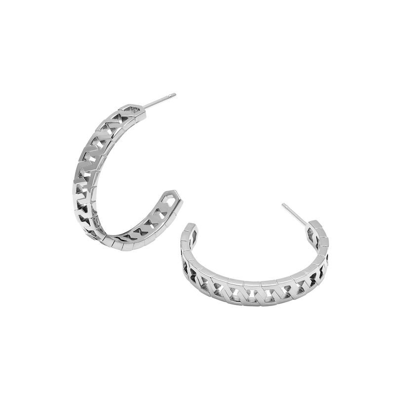 Olivia Burton Honeycomb Ladies' Stainless Steel Link Hoop Earrings
