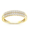 Thumbnail Image 0 of 9ct Yellow Gold Double Row 0.33ct Diamond Eternity Ring