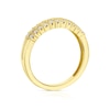 Thumbnail Image 2 of 9ct Yellow Gold Double Row 0.33ct Diamond Eternity Ring