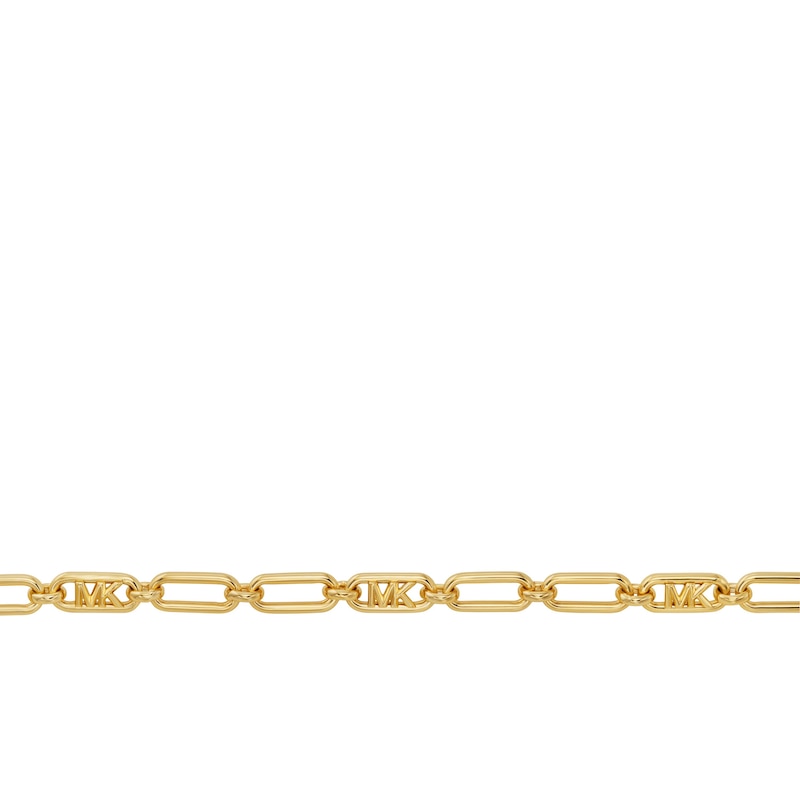 Michael Kors Ladies' Statement Link 14ct Gold Plated Empire Link Chain Necklace