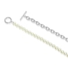 Thumbnail Image 2 of Stainless Steel Faux Pearl & Chain Toggle Necklace