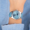 Thumbnail Image 6 of Sekonda Taylor Ladies' Light Blue Leather Strap Watch