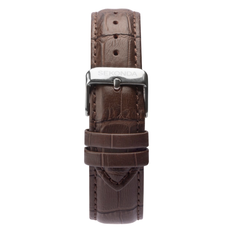 Sekonda Classic Men's Brown Leather Strap Watch | H.Samuel